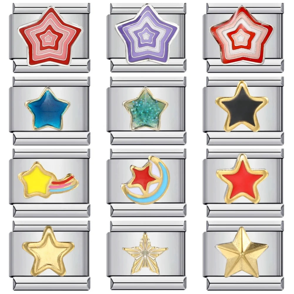 Star Italian Charm Links 107