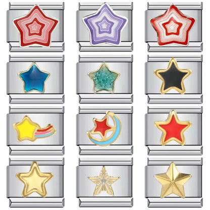 Star Italian Charm Links 107
