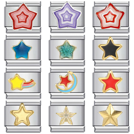 Star Italian Charm Links 107