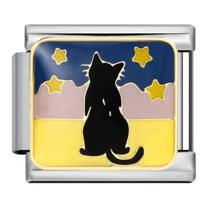 Cats Italian Charm Link 193