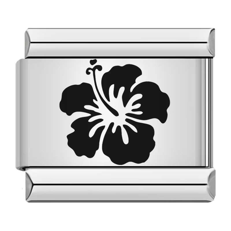Laser Italian Charm Links 045