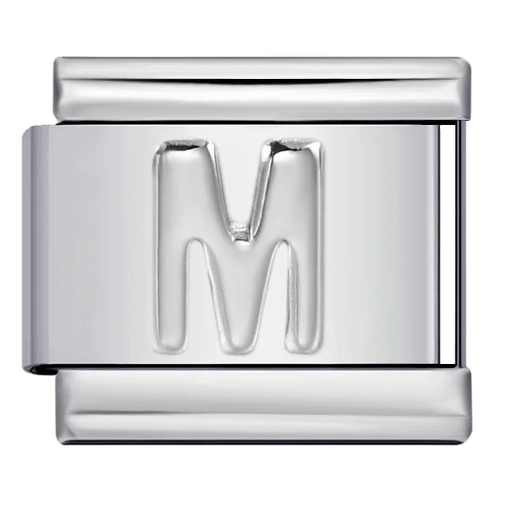 Silver Color 26 English Letters 134