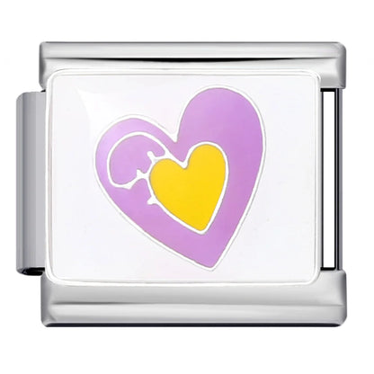 Purple Italian Charm Link 170