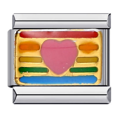Rainbow Italian Charm Links 151