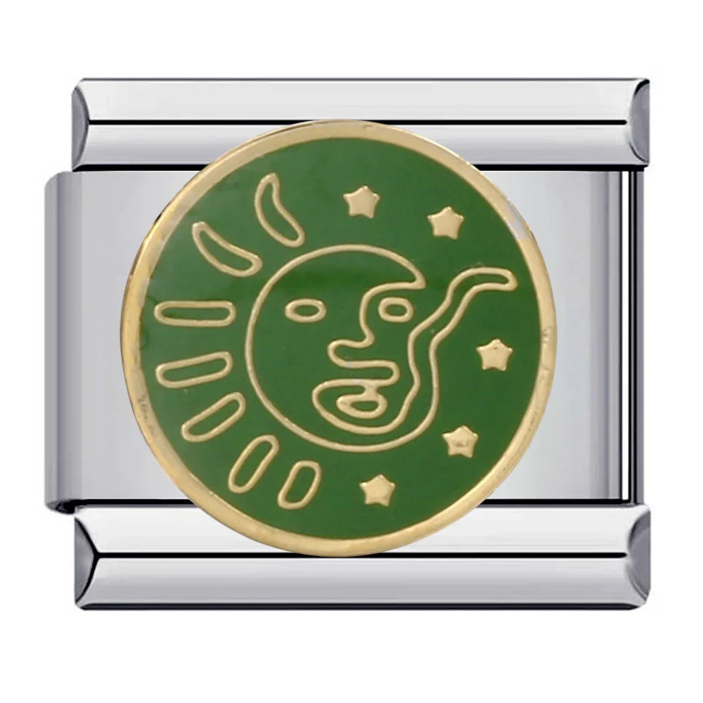 Star Moon Sun Italian Charm 172