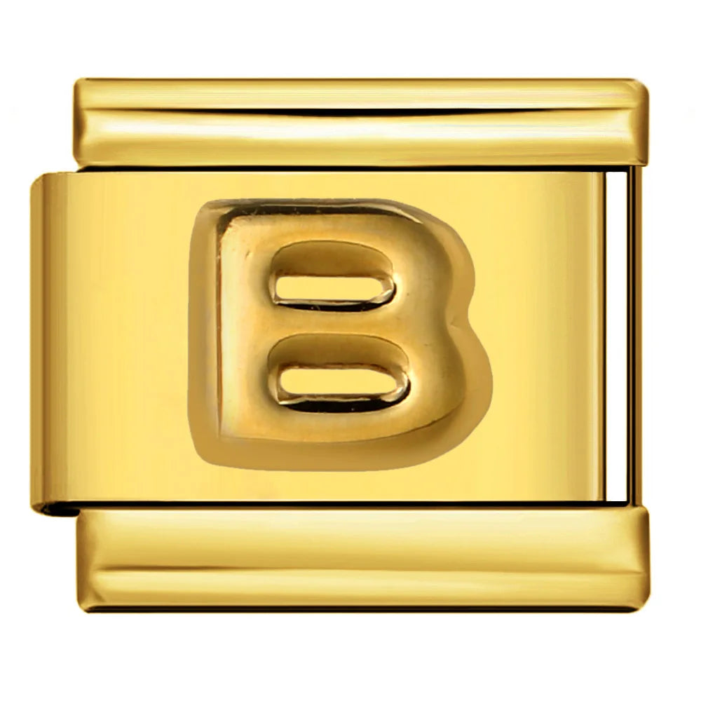 Gold Color 26 English Letters 336