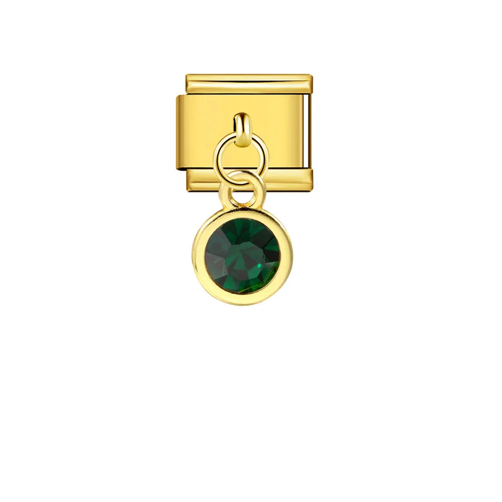 Birthstone Pendant Italian Charm 235