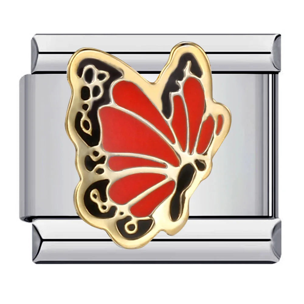 Butterfly Italian Charm Links 099