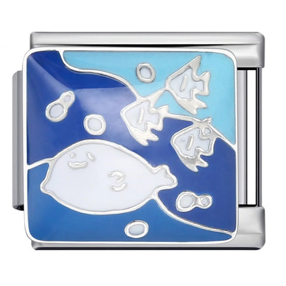 Ocean Italian Charm Link 322
