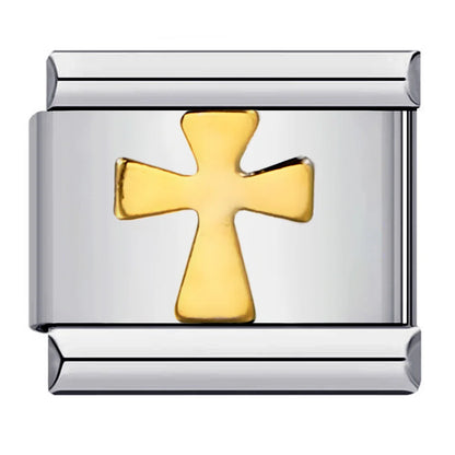 Cross Italian Charm Link 530