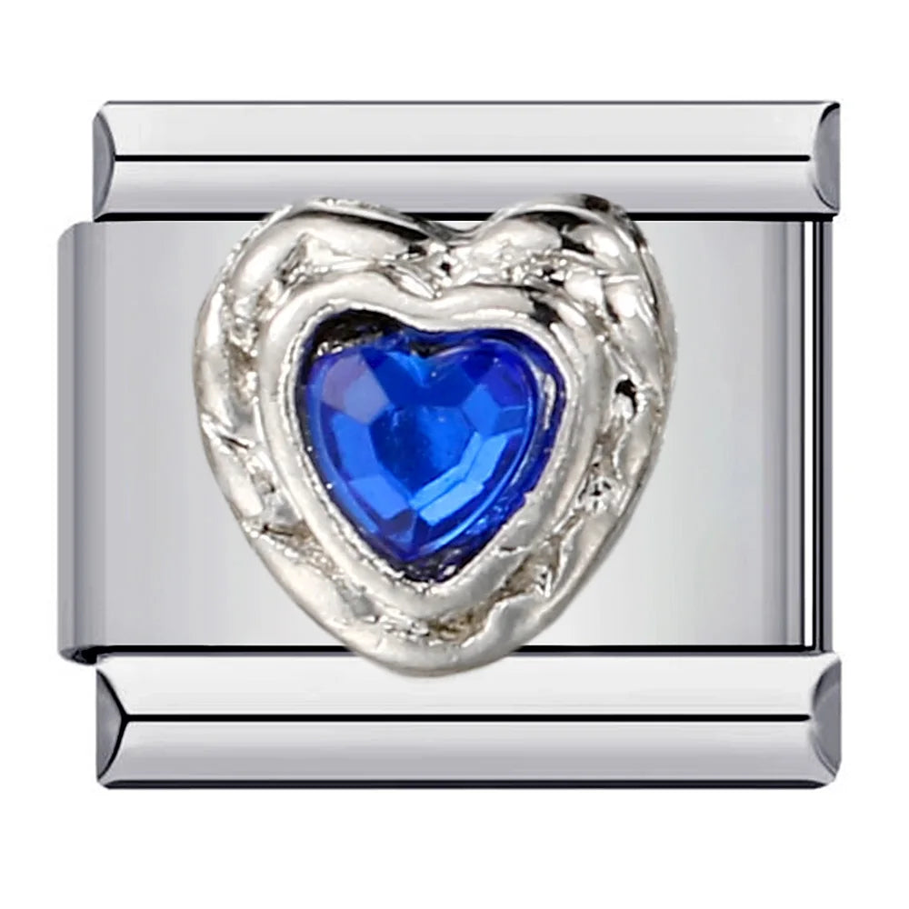 Heart Italian Charm Links 070