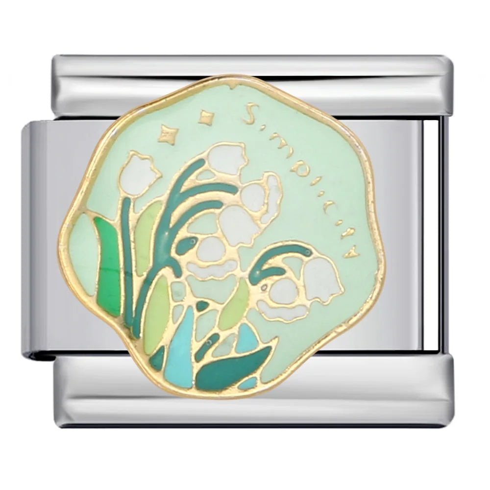 Flower Italian Charm Link 229
