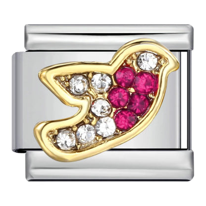 Zirconia Italian Charm Links 175