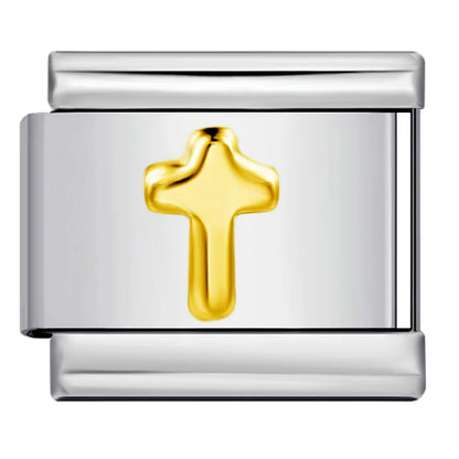 Cross Italian Charm Link 530