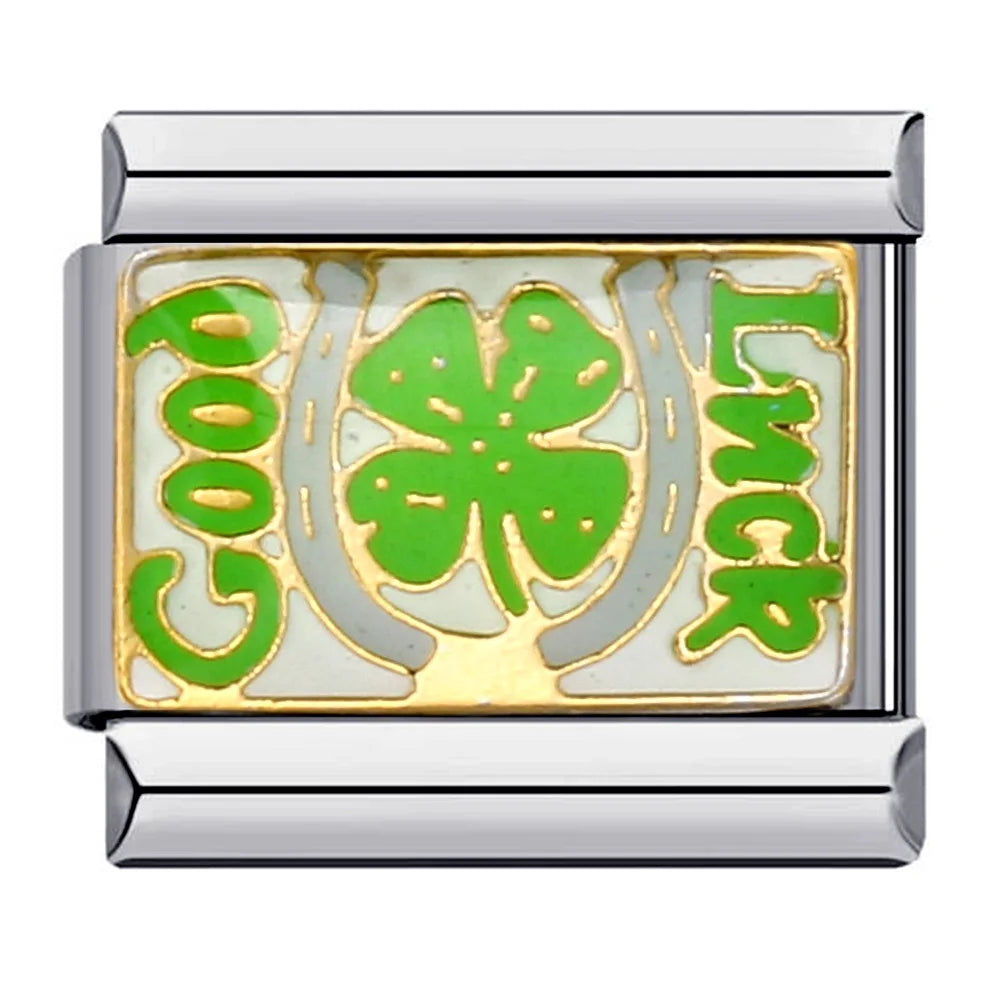 Flower Italian Charm Link 332