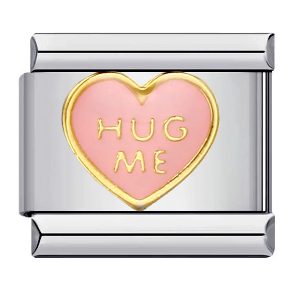 Heart Italian Charm Links 070