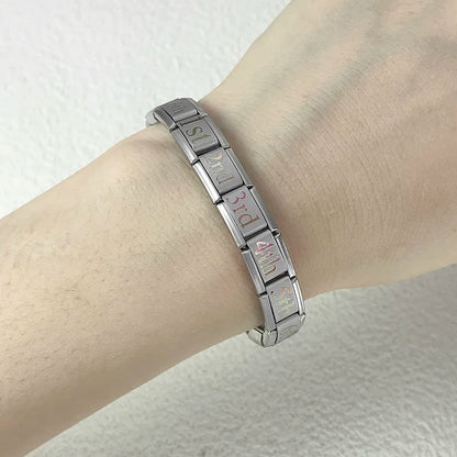 Laser Italian Charm Links 053