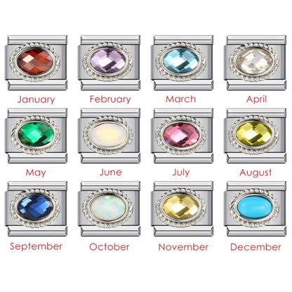 Zirconia Italian Charm Links 146