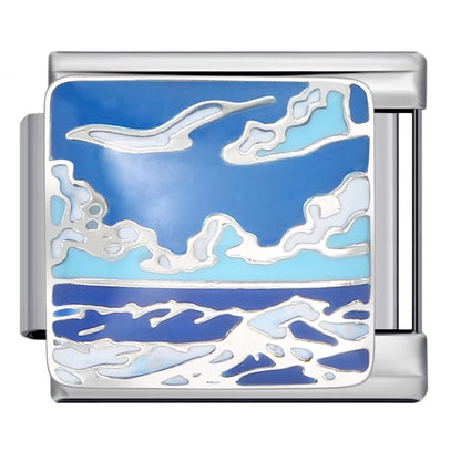 Ocean Italian Charm Link 322