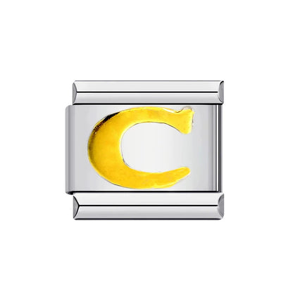 Gold Color 26 English Letters 014