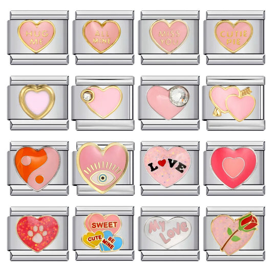 Heart Italian Charm Links 159