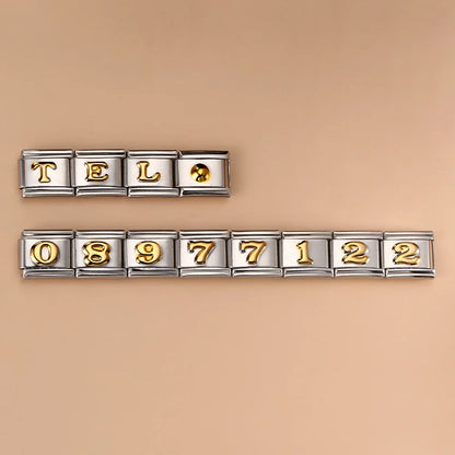 0-9 Number Italian Charm Links 069