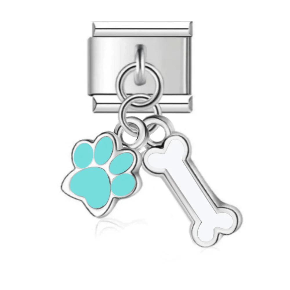Original Heart Cat Paw Double Chain