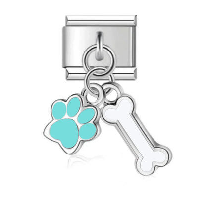 Original Heart Cat Paw Double Chain