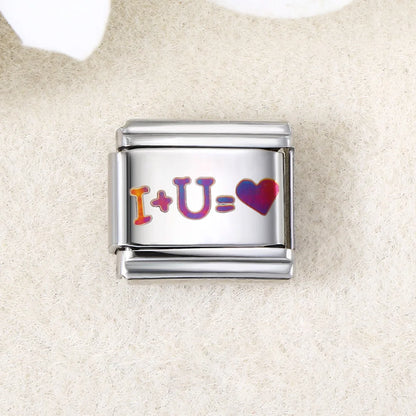 UV Laser Italian Charm Link 455