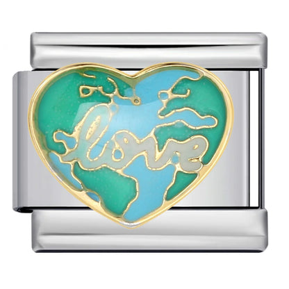 Blue Italian Charm Link 305