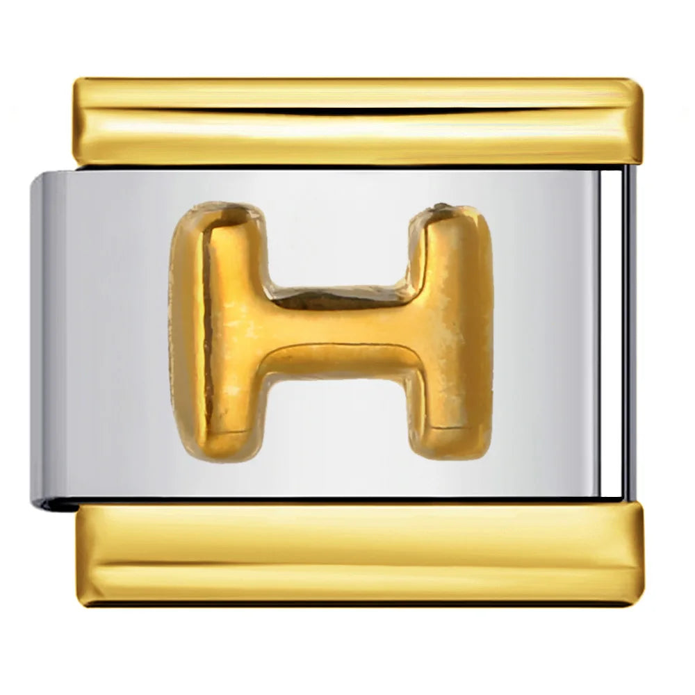 Gold Color 26 English Letters 340