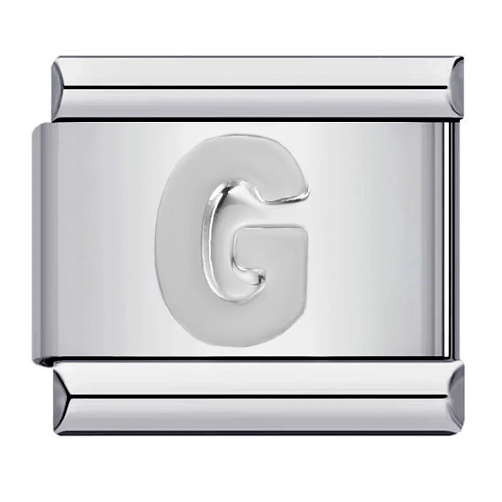 Silver Color 26 English Letters 125