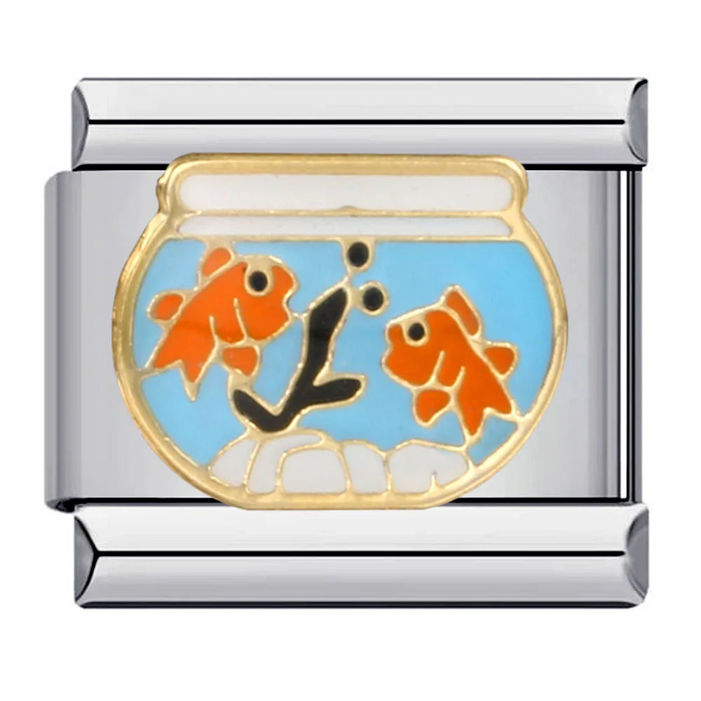 Fish Italian Charm Link 169