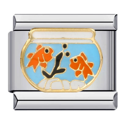 Fish Italian Charm Link 169