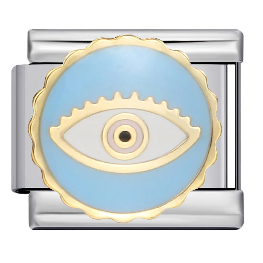 Blue Italian Charm Link 305