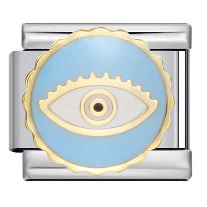 Blue Italian Charm Link 305