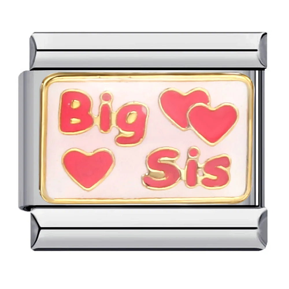 Words Italian Charm Link 328