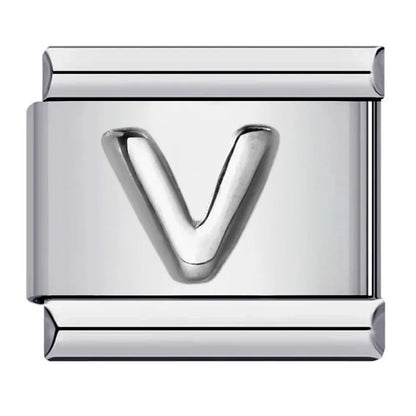 Silver Color 26 English Letters 174