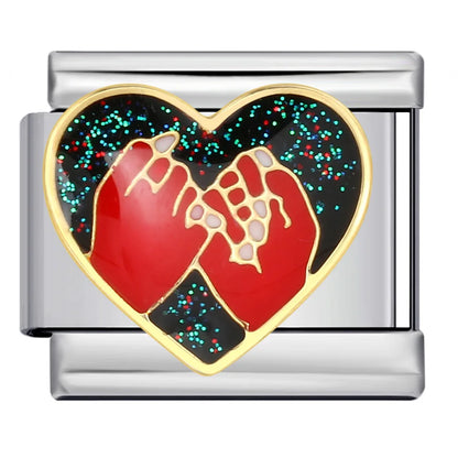 Heart Italian Charm Link 275