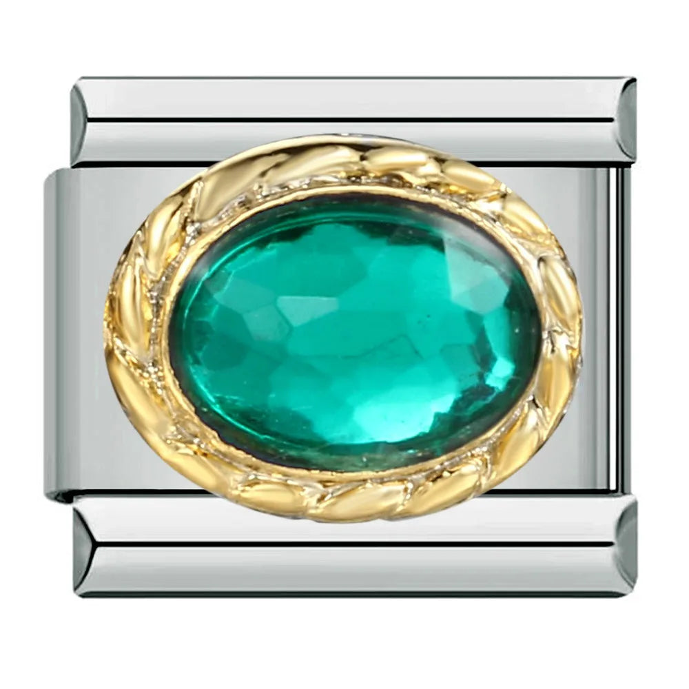 Green Italian Charm Links 400