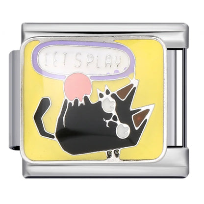 Cat Italian Charm Link 304
