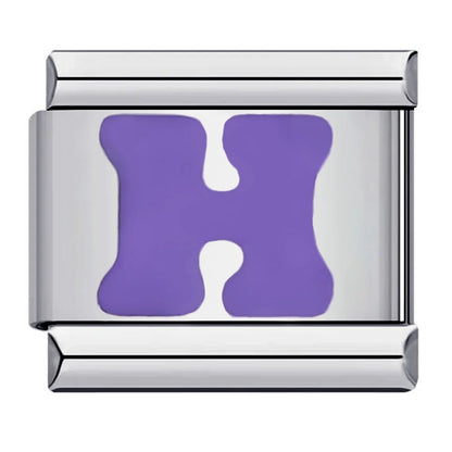 Purple Color 26 English Letters 017