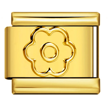 Flower Italian Charm Link 449