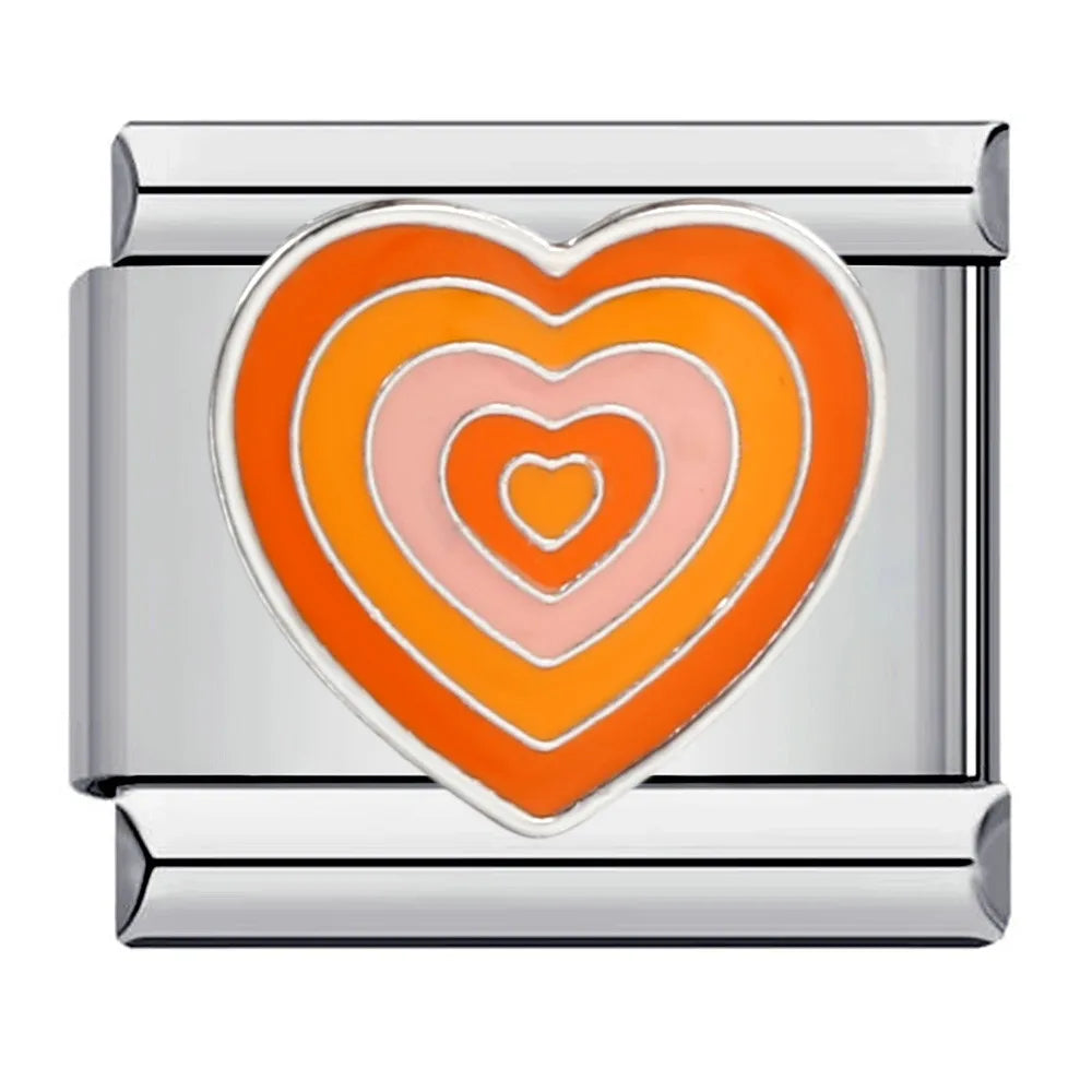 Heart Italian Charm Links 171
