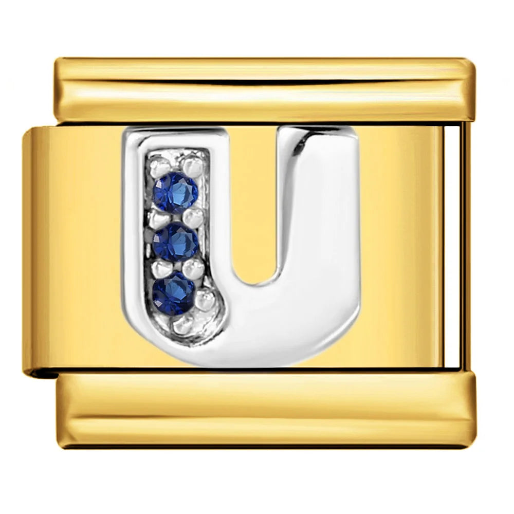 Gold Color 26 English Letters 383