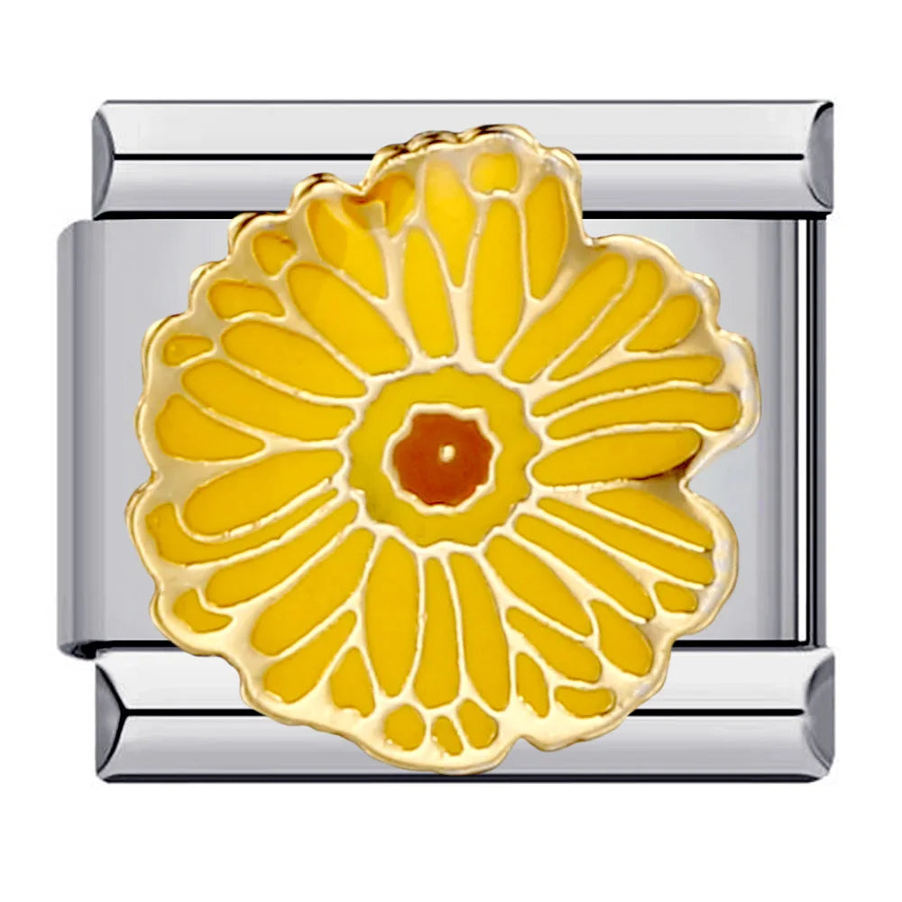 Flower Italian Charm Links 073