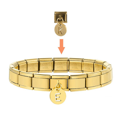Laser Italian Charm Links 050