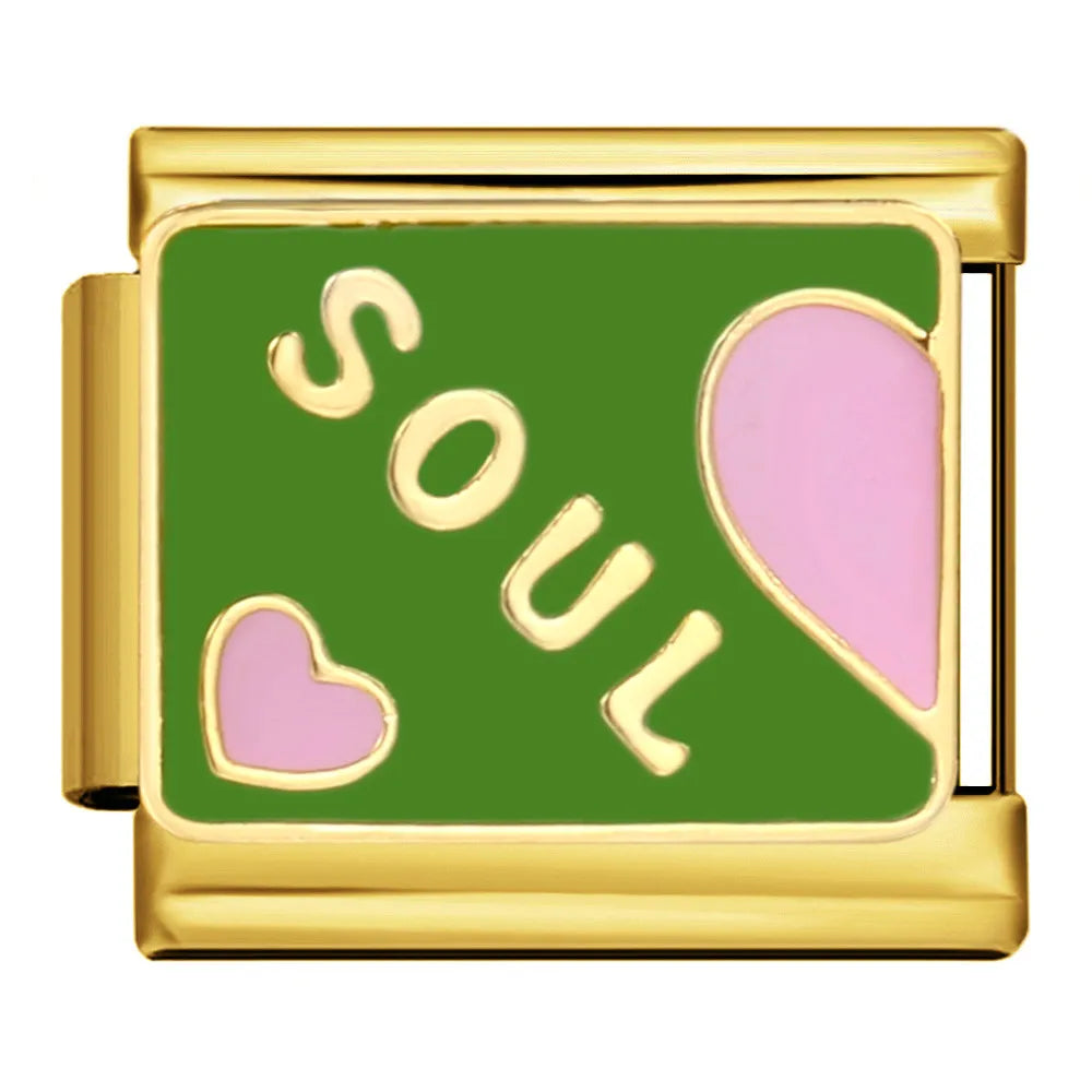 Heart Italian Charm Link 331