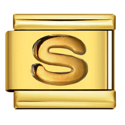 Gold Color 26 English Letters 336