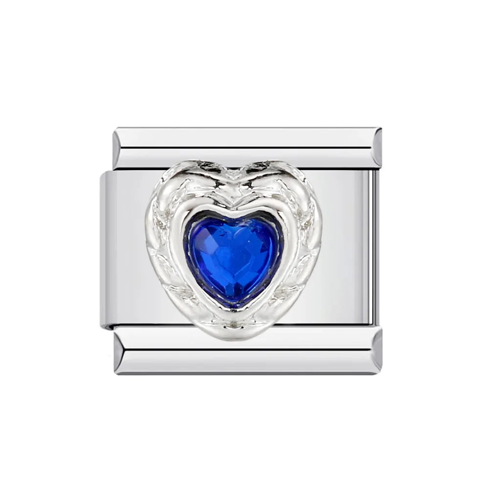 Heart Italian Charm Links 027